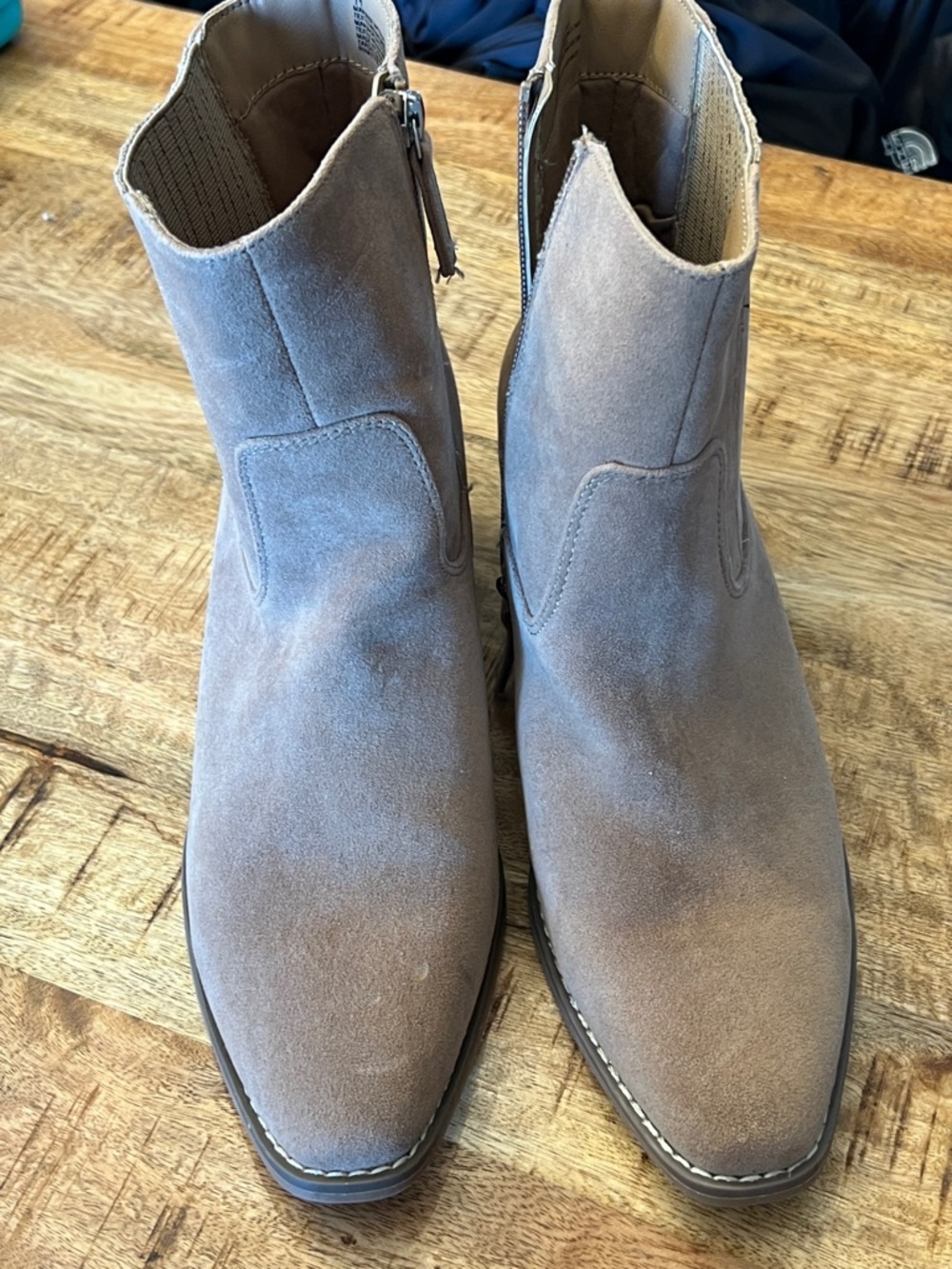 Universal Thread Women's Tan Suede Block Heel Chelsea Boot - Picture 5 of 7